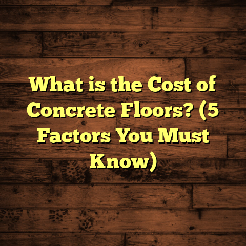 What is the Cost of Concrete Floors? (5 Factors You Must Know)