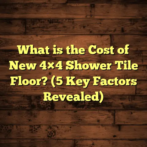 What is the Cost of New 4×4 Shower Tile Floor? (5 Key Factors Revealed)