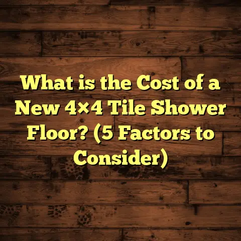 What is the Cost of a New 4×4 Tile Shower Floor? (5 Factors to Consider)