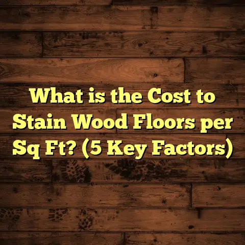 What is the Cost to Stain Wood Floors per Sq Ft? (5 Key Factors)