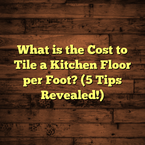 What is the Cost to Tile a Kitchen Floor per Foot? (5 Tips Revealed!)