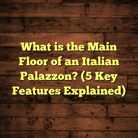 What is the Main Floor of an Italian Palazzon? (5 Key Features Explained)
