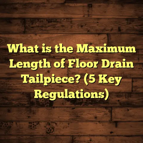 What is the Maximum Length of Floor Drain Tailpiece? (5 Key Regulations)