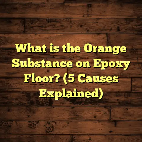 What is the Orange Substance on Epoxy Floor? (5 Causes Explained)