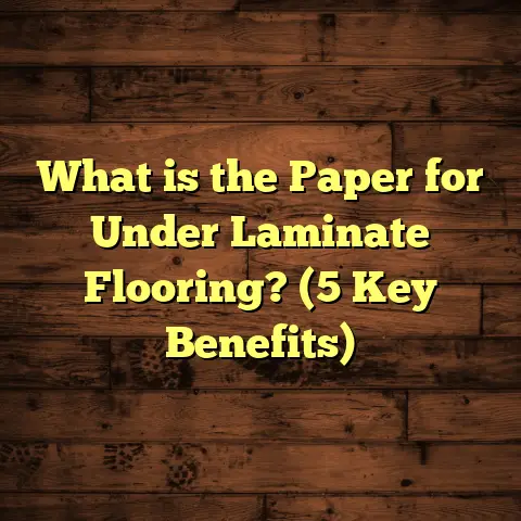 What is the Paper for Under Laminate Flooring? (5 Key Benefits)