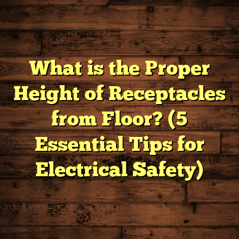 What is the Proper Height of Receptacles from Floor? (5 Essential Tips for Electrical Safety)