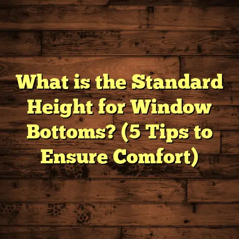 What is the Standard Height for Window Bottoms? (5 Tips to Ensure Comfort)