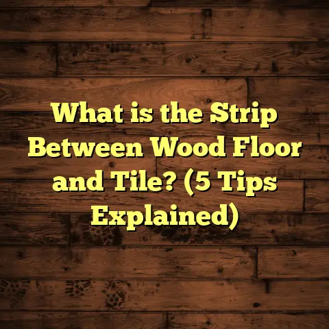 What is the Strip Between Wood Floor and Tile? (5 Tips Explained)