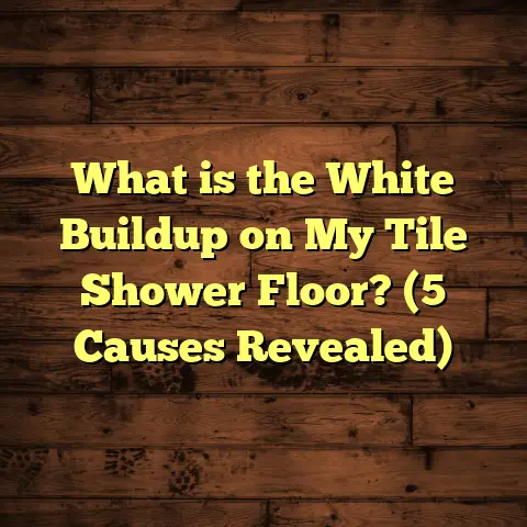 What is the White Buildup on My Tile Shower Floor? (5 Causes Revealed)