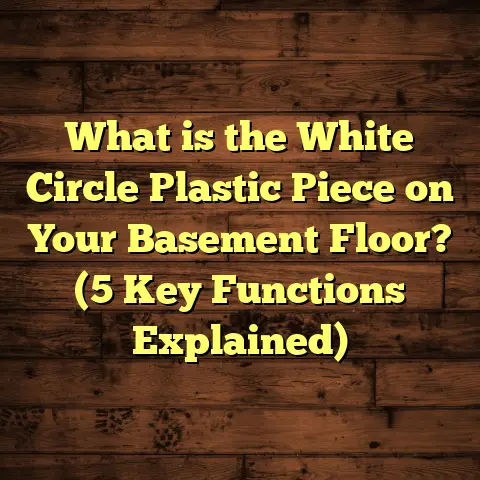 What is the White Circle Plastic Piece on Your Basement Floor? (5 Key Functions Explained)