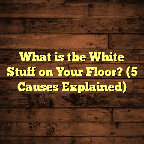 What is the White Stuff on Your Floor? (5 Causes Explained)