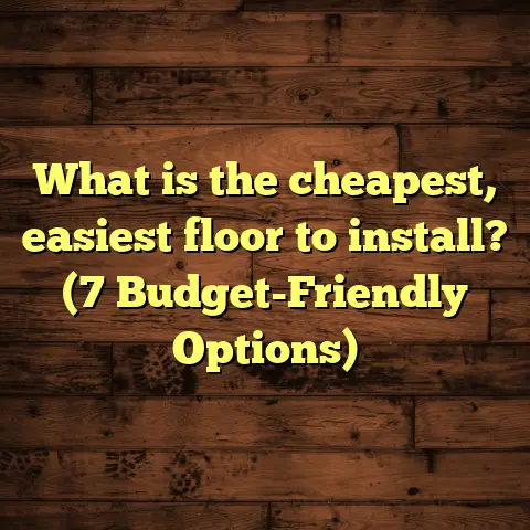 What is the cheapest, easiest floor to install? (7 Budget-Friendly Options)